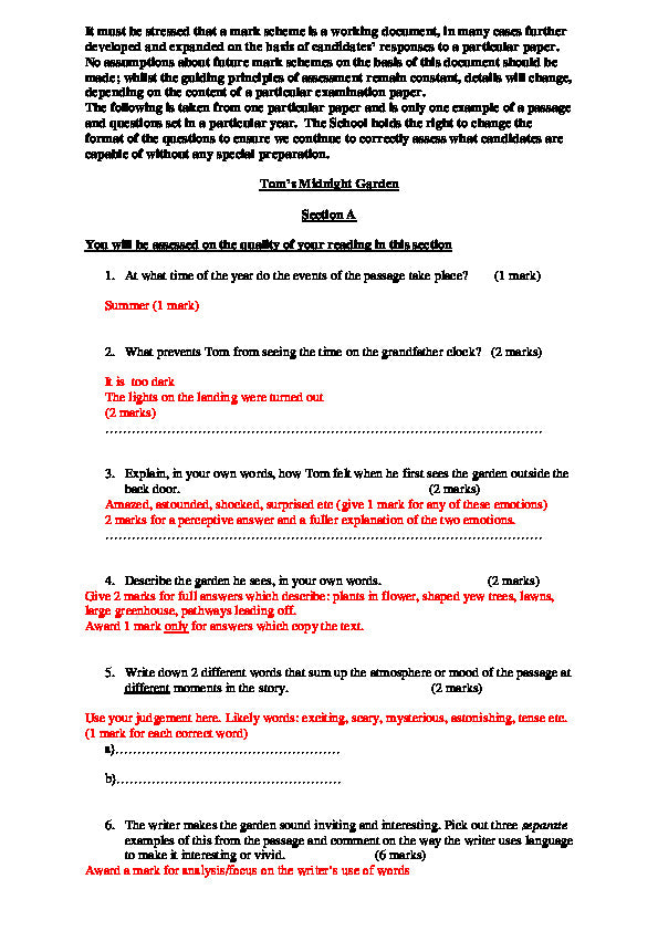 Dame Alice Owen's School: 11+ English