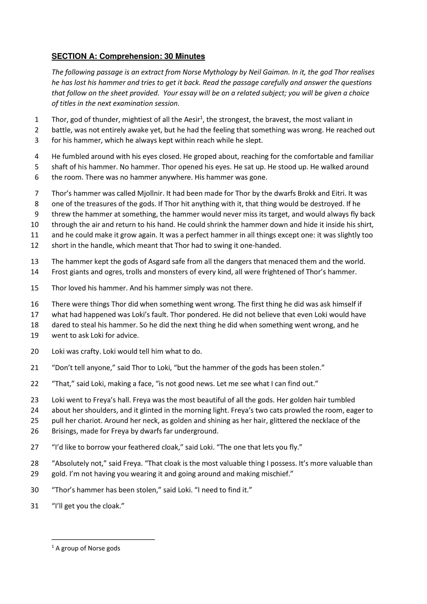 Stockport Grammar School: 11+ English