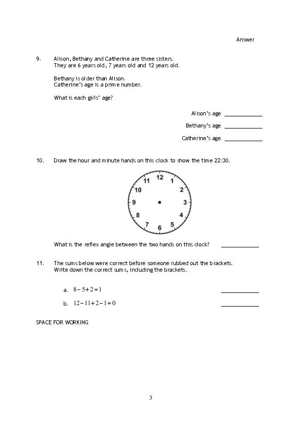 Haberdashers' Aske's Boys' School: 11+ Maths (2017) [101]