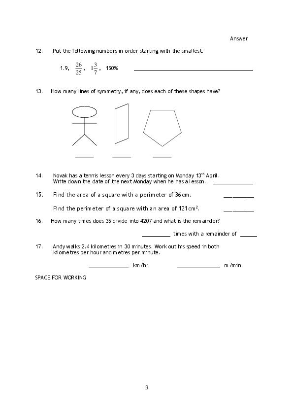 Haberdashers' Aske's Boys' School: 11+ Maths (2015) [120]