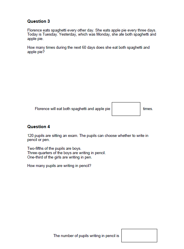 Highgate School: 11+ Maths (2013) [128]