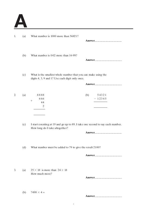 King Edward's School Birmingham: 11+ Maths (2011) [134]