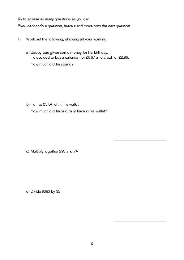 King's College School Wimbledon: 11+ Maths (2014) [135]