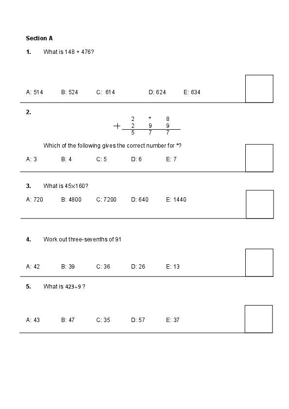 Latymer Upper School: 11+ Maths (2014) [136]