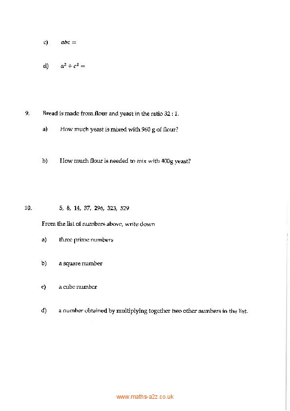 Oundle: 11+ Maths (2012) [150]