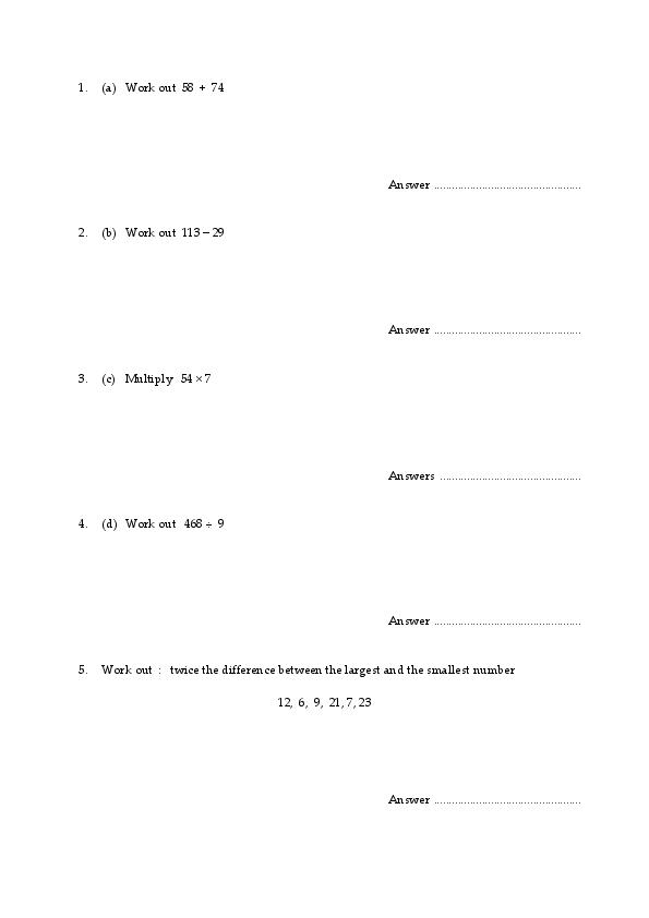 Oundle: 11+ Maths  [154]