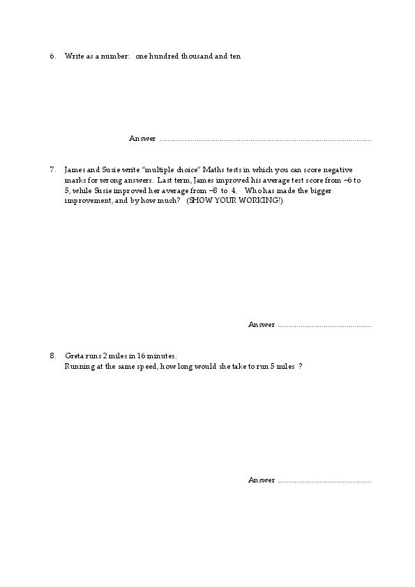 Oundle: 11+ Maths  [154]