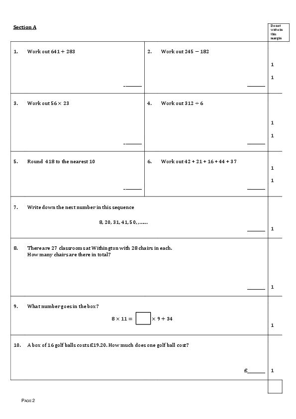 Withington Girls' School: 11+ Maths (2015) [161]