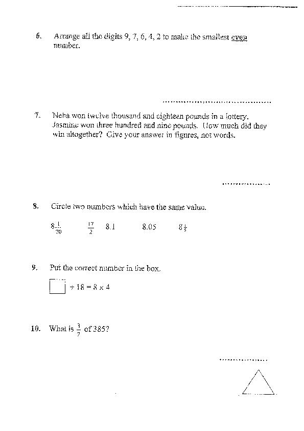 North London Collegiate School: 11+ Maths (2011) [176]