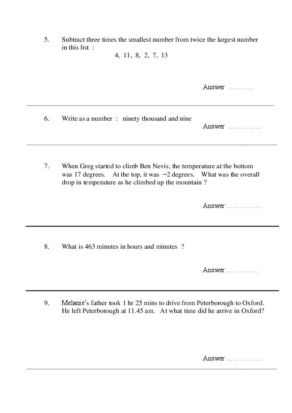 Oundle School: 11+ Maths (2008) [177]