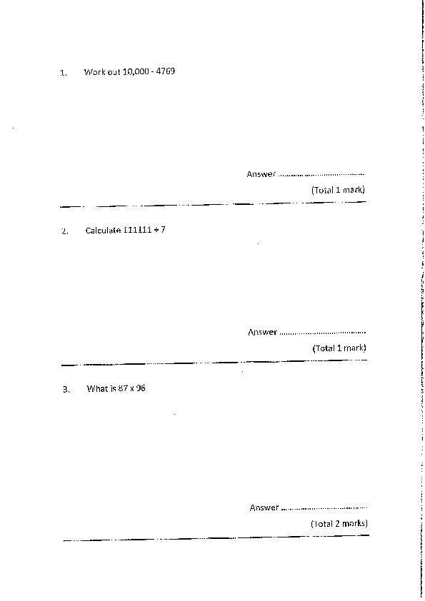 Chigwell School: 11+ Maths [18]