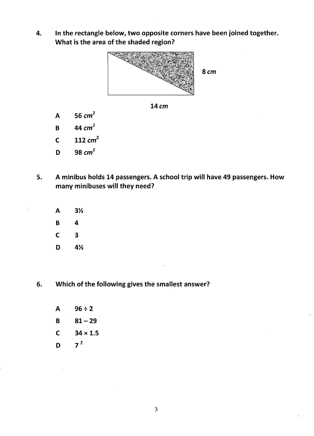 Peterborough School: 11+ Maths  [205]