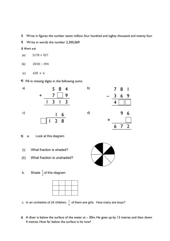 Queenswood School: 11+ Maths  [210]