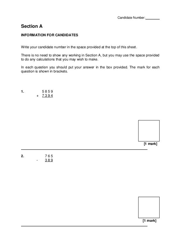 Solihull: 11+ Maths  [232]