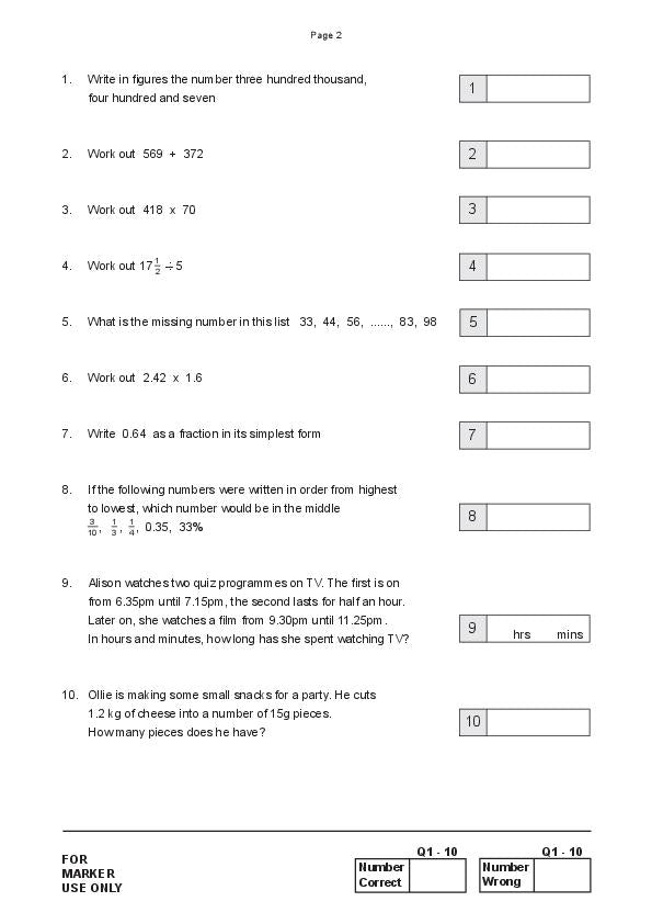 Manchester Grammar School: 11+ Maths (2014) [273]