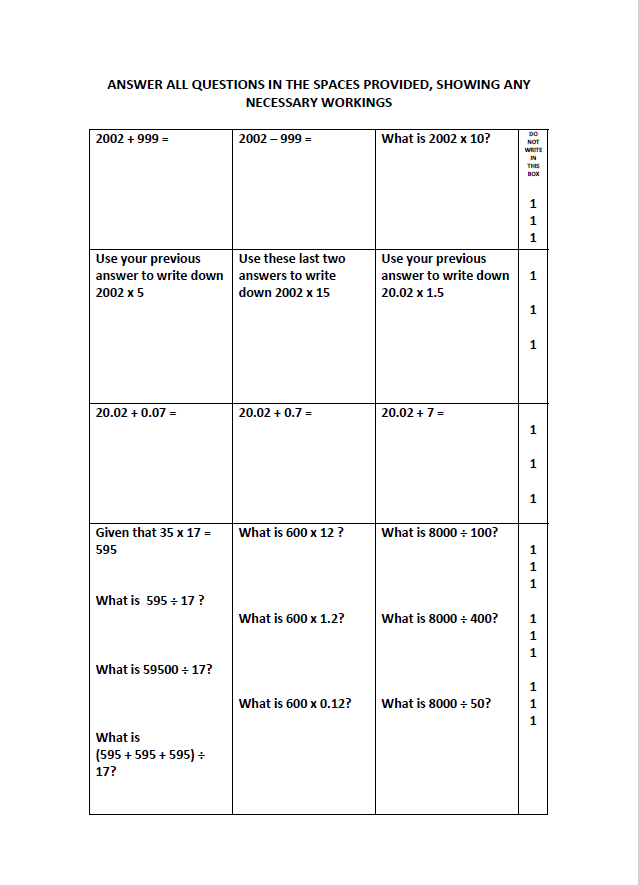 Reigate Grammar School: 11+ Maths (2012) [287]