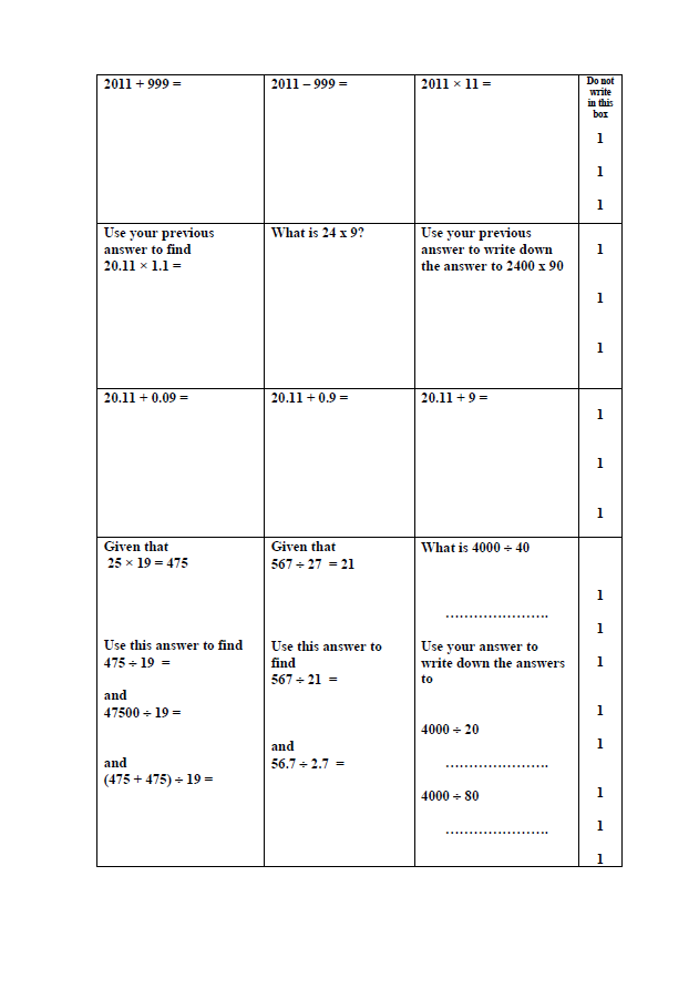 Reigate Grammar School: 11+ Maths (2011) [288]