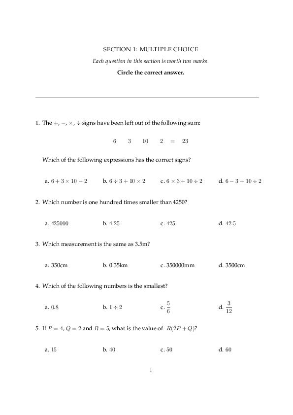 The Leys: 11+ Maths [314]