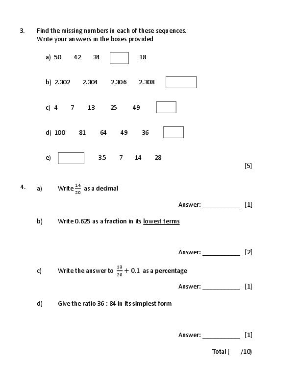 Warwick School: 11+ Maths [317]