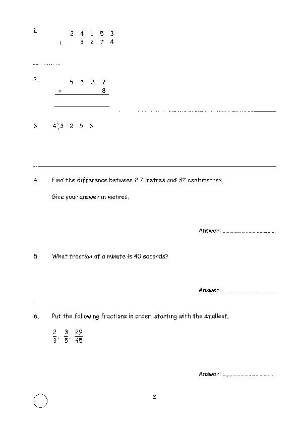Northwood College for Girls: 11+ Maths (2009) [39]