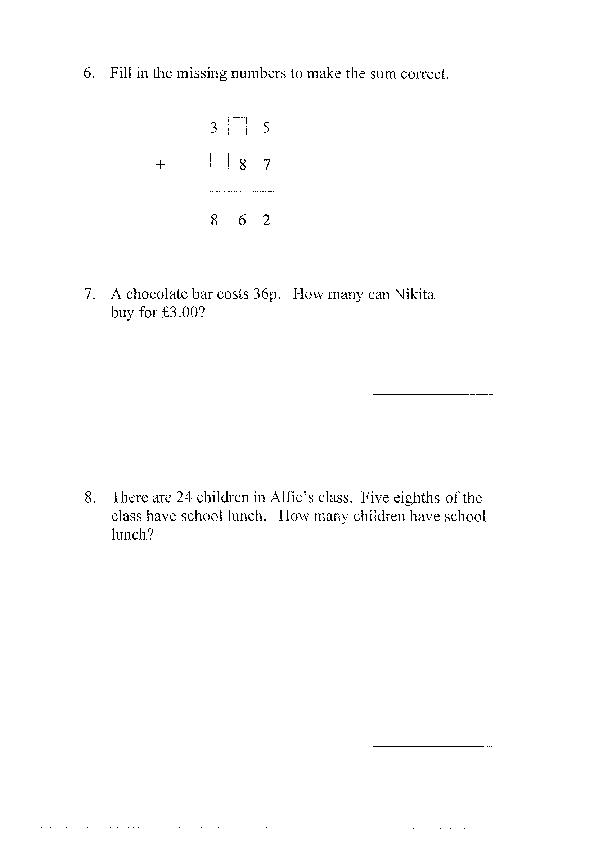 Godolphin and Latymer: 11+ Maths (2008) [78]