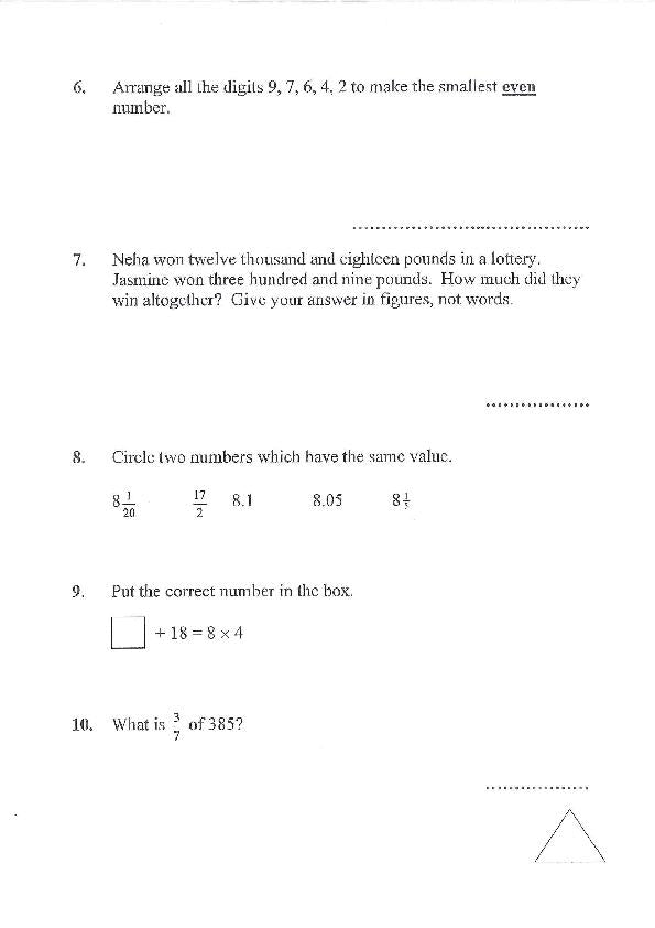 Godolphin and Latymer: 11+ Maths (2011) [81]