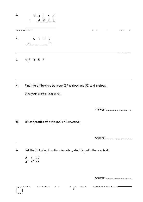 Godolphin & Latymer: 11+ Maths (2009) [87]