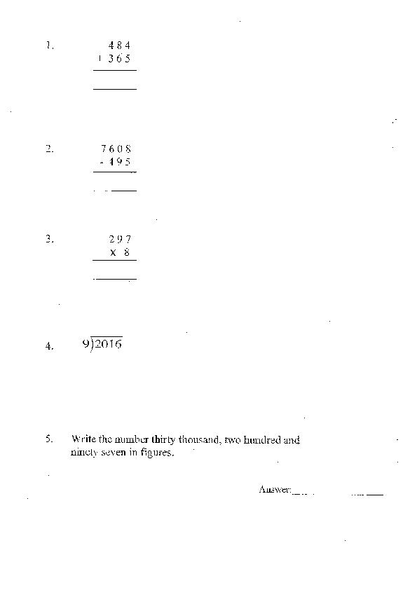 Godolphin and Latymer: 11+ Maths (2009) [94]