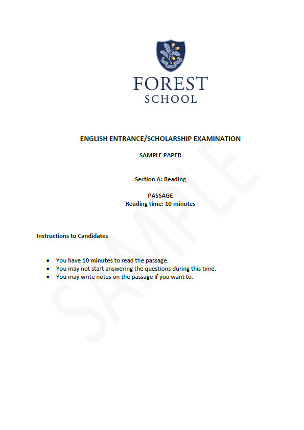 Forest School: 11+ English  [Version: 1]