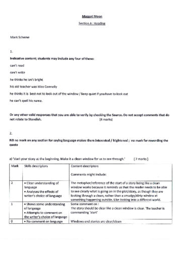 North Halifax Grammar School: 11+ English  [Version: 1] [Marking scheme]