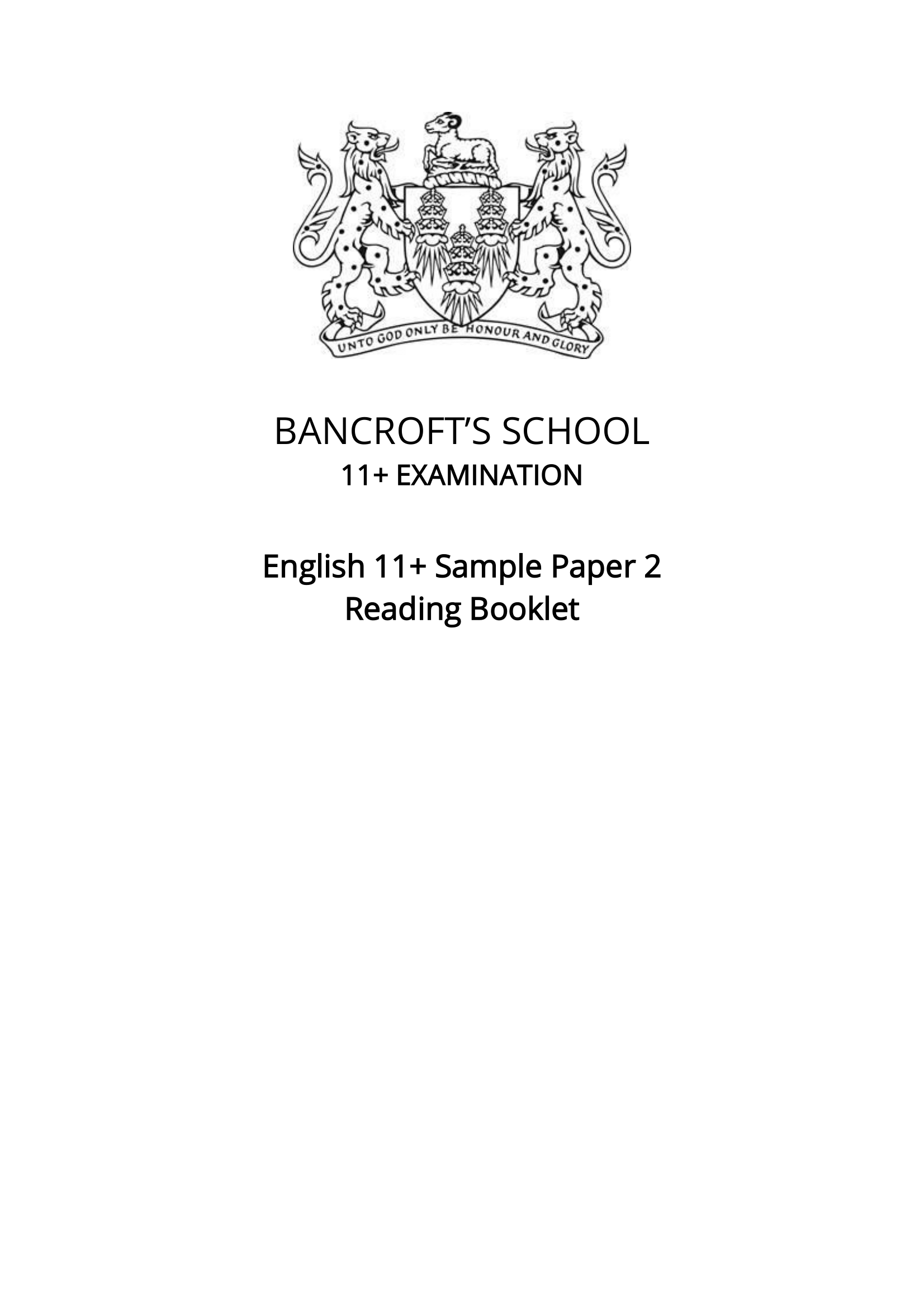 101 English 11+ Papers