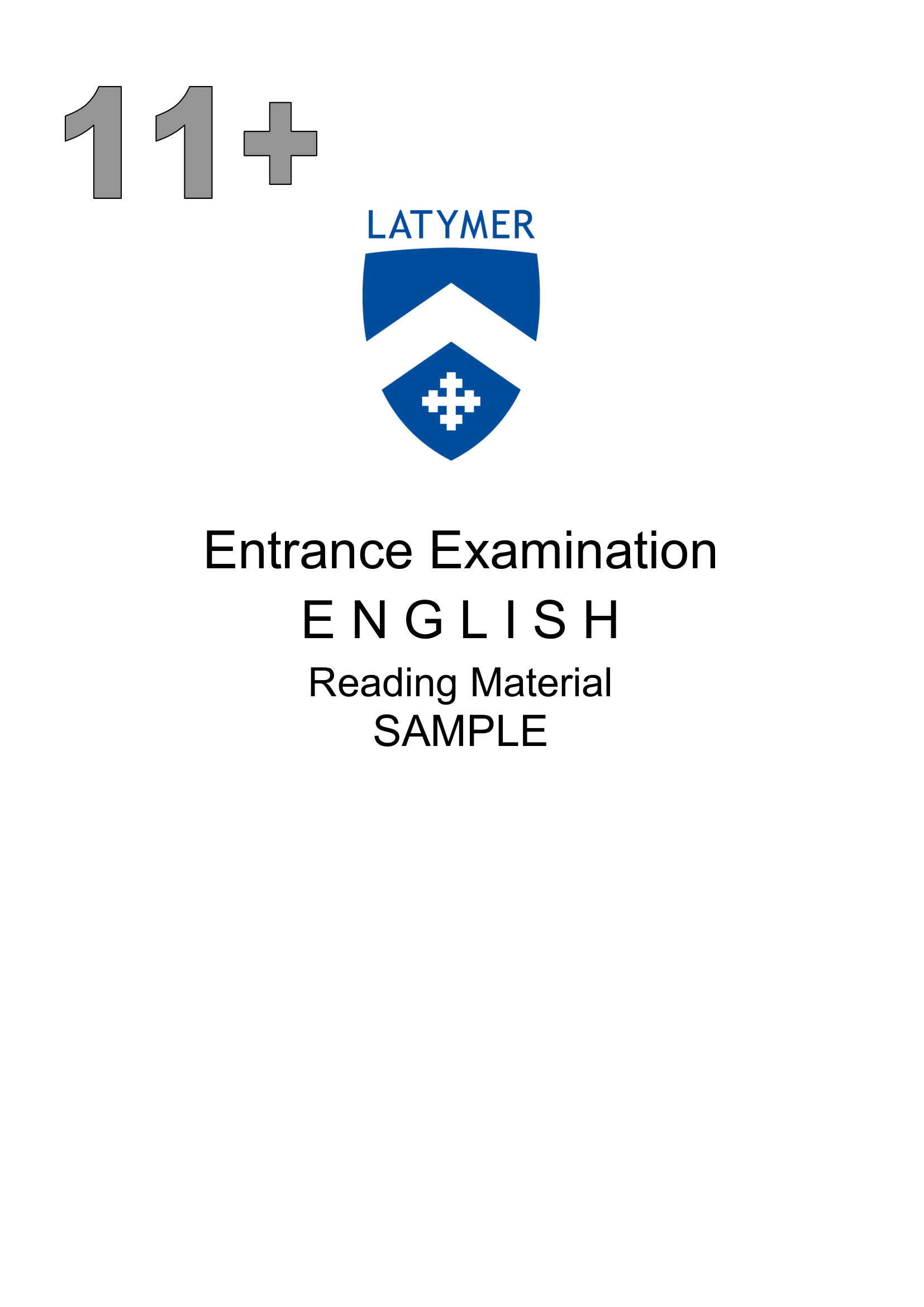 181 English 11+ Papers