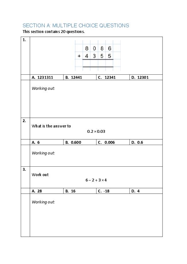 Eltham College: 11+ Maths (2019) [26]