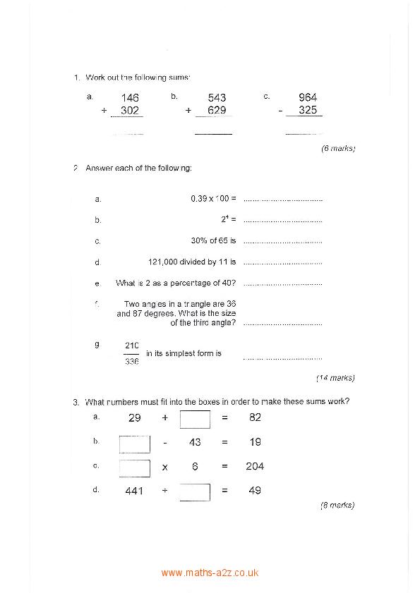 Radley: 11+ Maths [30]