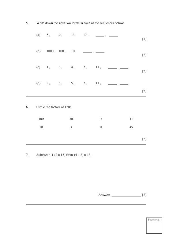 Dulwich College: 11+ Maths  [Version: 5]  [56]