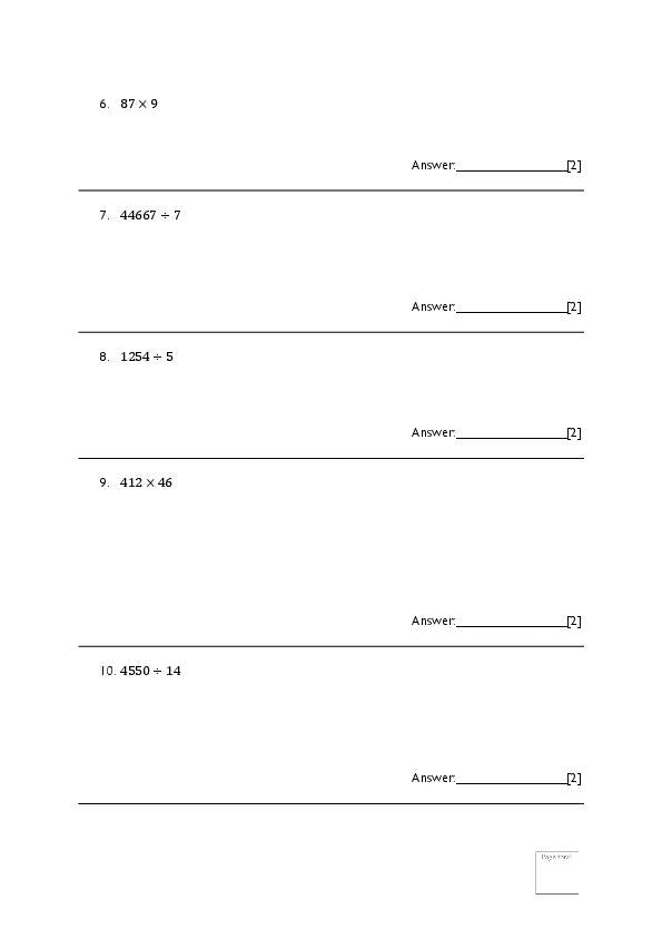 Emanuel School: 11+ Maths  [Version: 3]  [61]