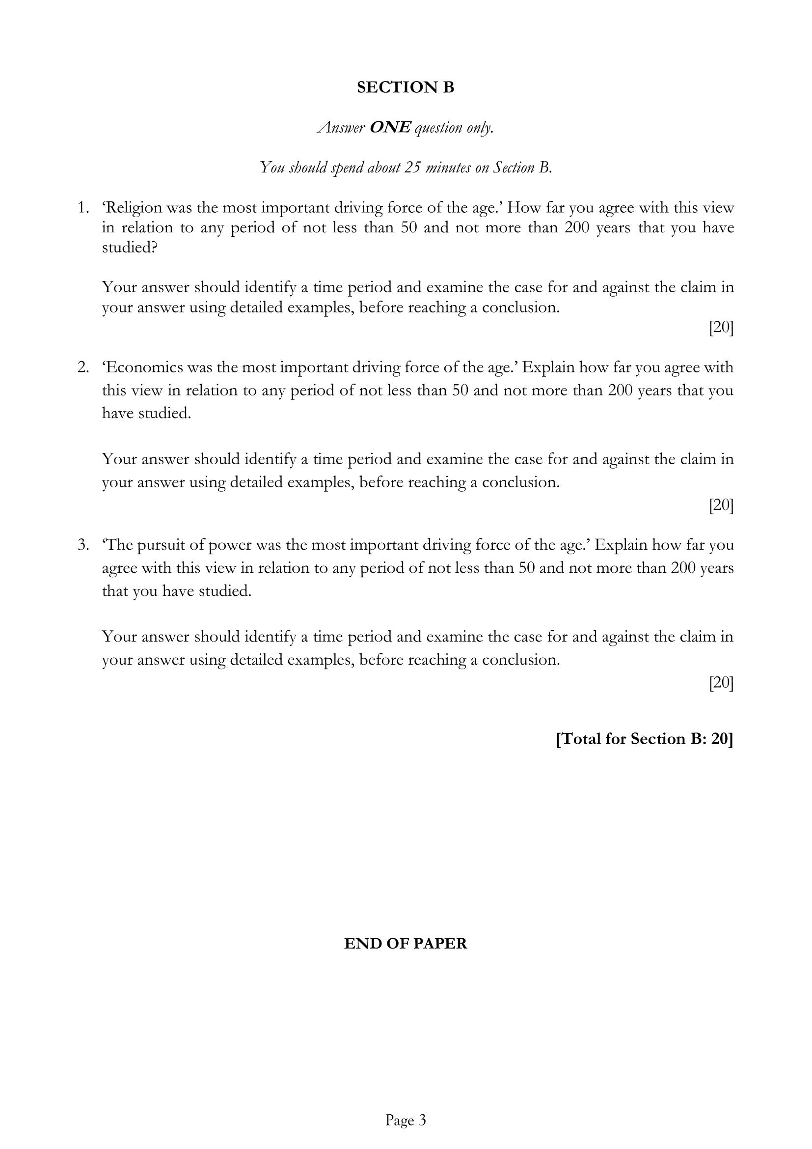 Tonbridge School: 11+ History (2016)