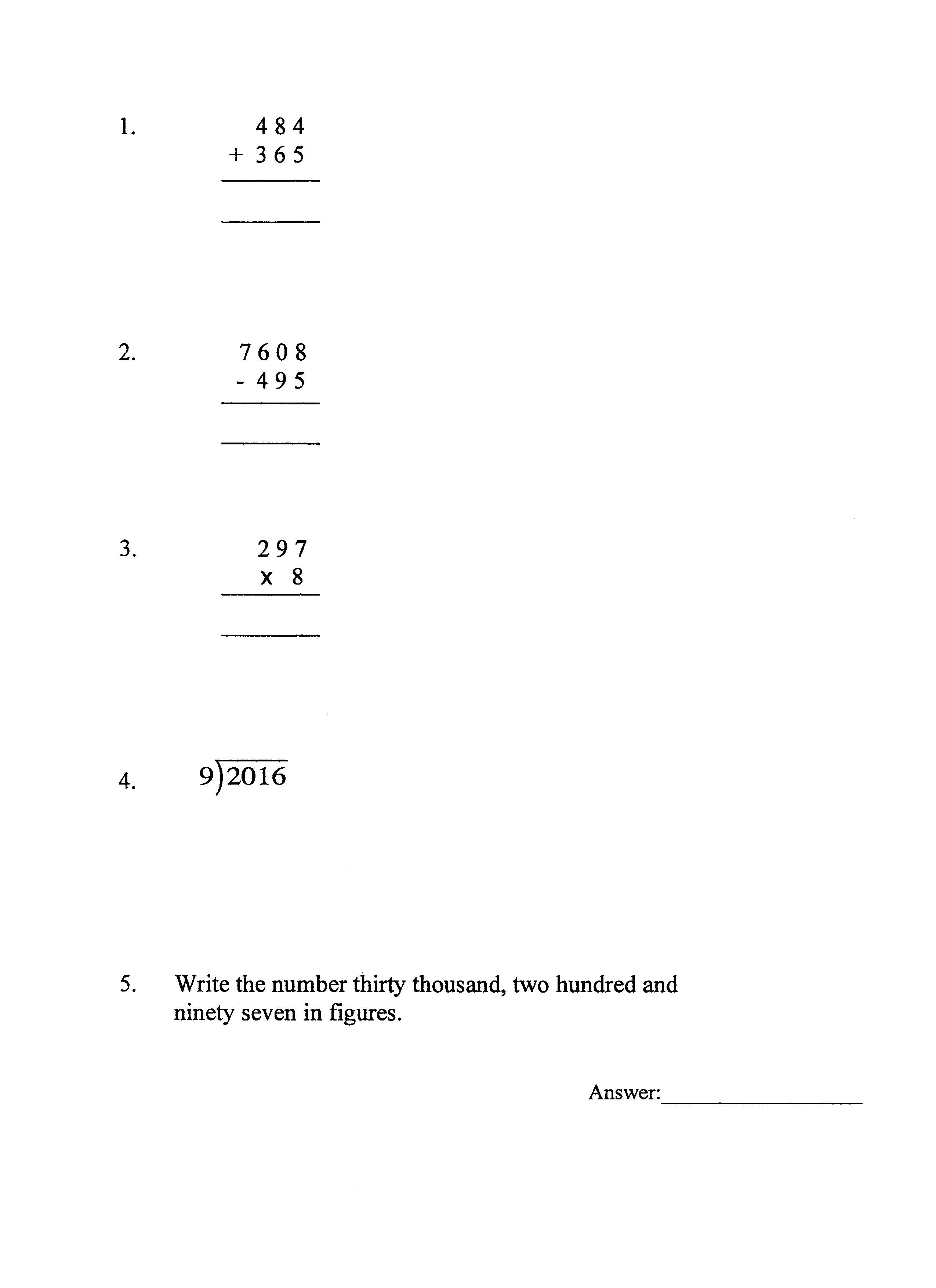North London Collegiate School: 11+ Maths (2009) [99]