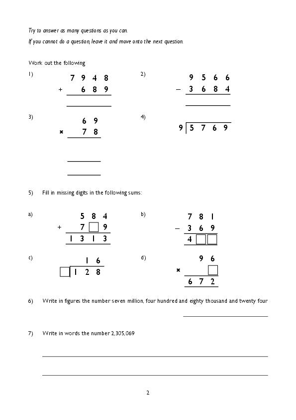 King's College Junior School Wimbledon: 11+ Maths  [115]