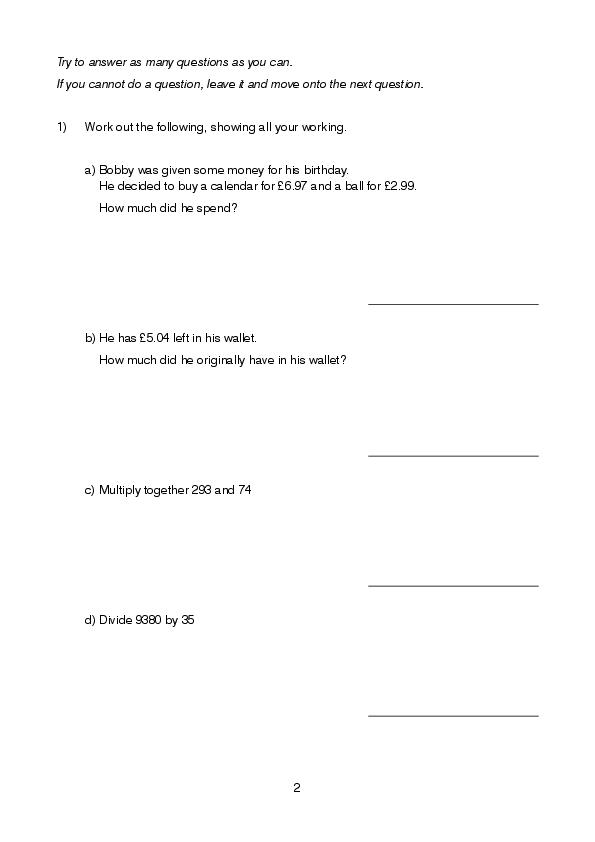 King's College Junior School Wimbledon: 11+ Maths  [117]