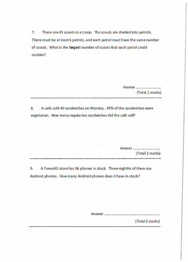 Chigwell School: 11+ Maths [140]
