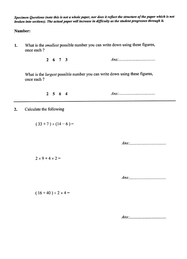 Caterham: 11+ Maths  [235]