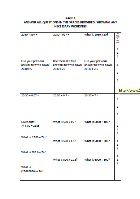 Reigate Grammar School: 11+ Maths (2013) [262]
