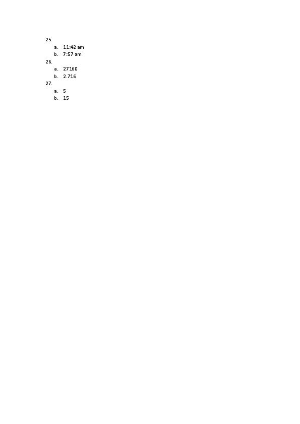 The Perse Upper School Cambridge: 11+ Maths Answer Sheet [296]