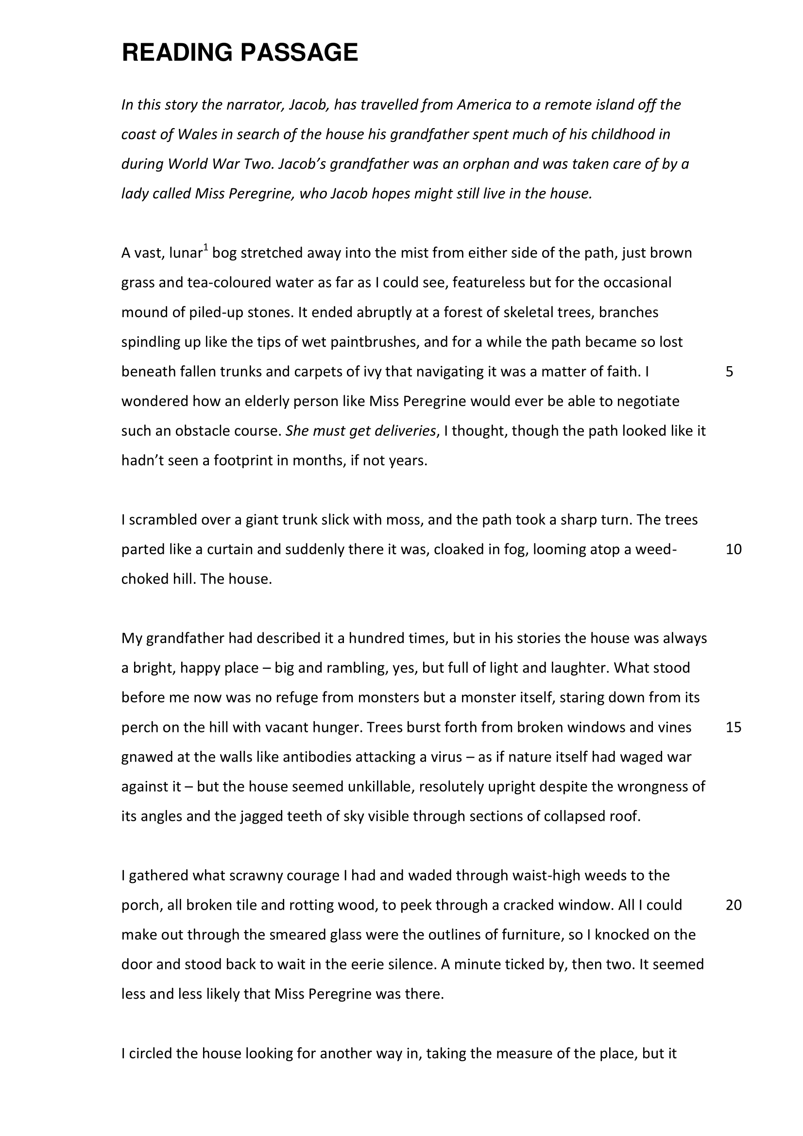 Alleyn's School: 11+ English  [Version: 2]
